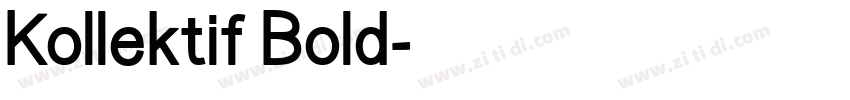 Kollektif Bold字体转换